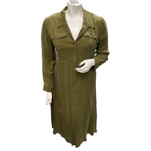 Spartina 449 NWT Olive Long Sleeve Dress Size Xl